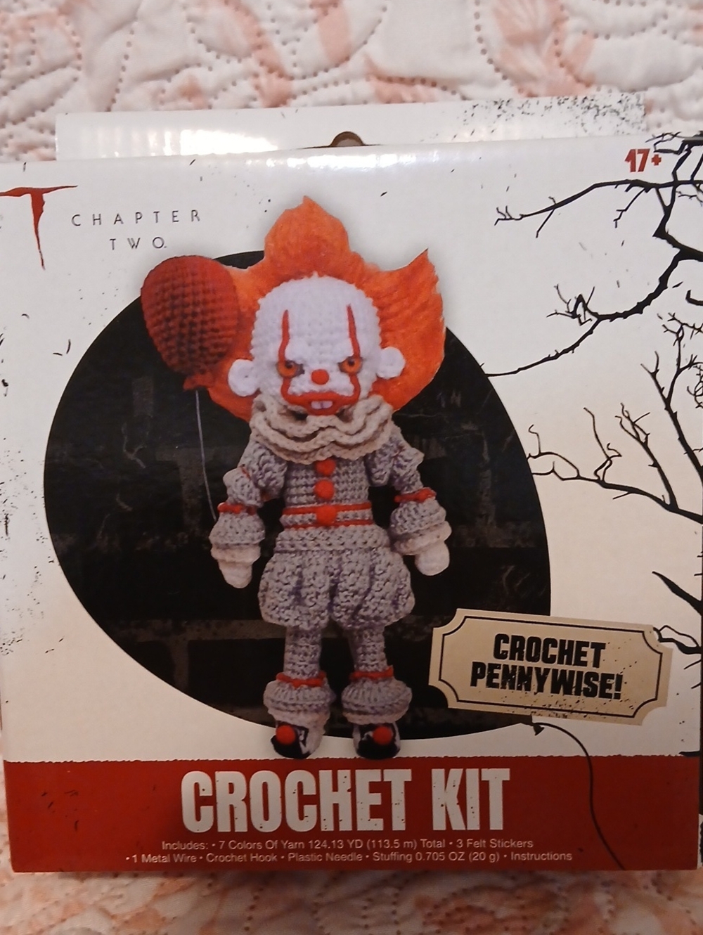Chapter Crochet Pennywise Kit - Orange, White & Gray